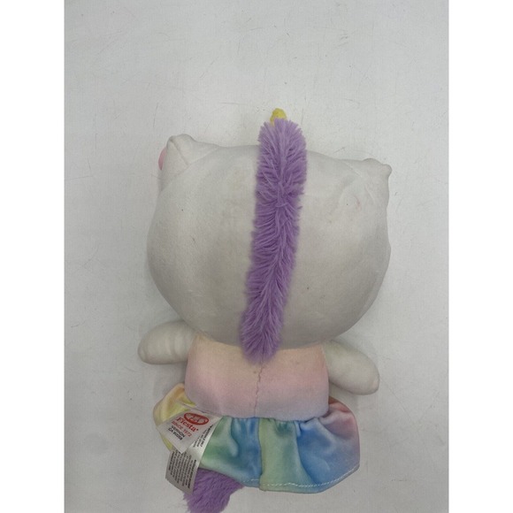 Sanrio Hello Kitty 10” Plush Unicorn Stuffed Animal Pastel - Picture 5 of 10